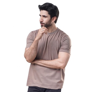 T-shirts en coton pour hommes en gros à la mode T-shirts unis vierges pour l'impression T-shirt décontracté à manches courtes en tissu doux pour hommes - Product Image 2