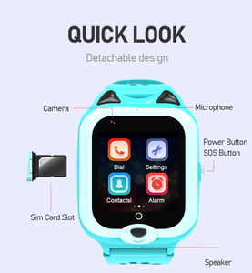 Maxtop Kids Smart Watch mit Video anruf spielen Musik & Kamera <span class=keywords><strong>4G</strong></span> Digital IP67 Wasserdichter IOS SOS & Activity Tracker - Product Image 5