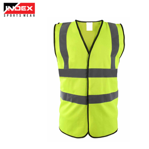 Haute visibilité jaune Orange réfléchissant Construction trafic travail porter gilet de sécurité multi-poches ID fenêtre Logo personnalisé haute visibilité - Product Image 4
