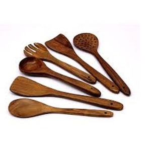 Acacia <b>Wooden</b> Kitchen Utensils <b>Wooden</b> <b>Cooking</b> <b>Spoons</b> <b>Cooking</b> Spurted Set of 2 Kitchen Tool <b>Cooking</b> - Product Image 3