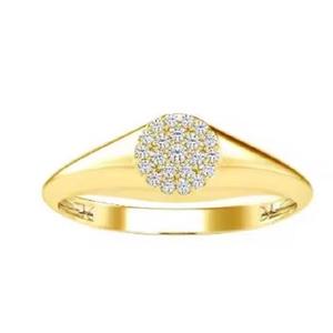 925 <b>Silver</b> Round Cut Moissanite Diamond Direct Supplier Women and Children's <b>Adjustable</b> <b>Ring</b> - Product Image 1