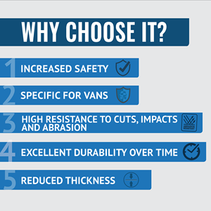 Protecteurs de seuil de coffre Black Van 18X130 cm Cargo Covers Product - Product Image 4