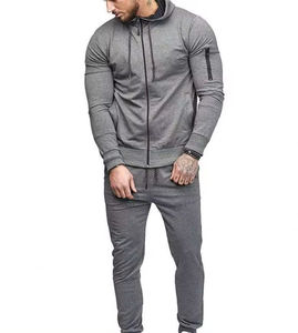 Sudaderas unisex al por mayor para hombre, conjunto de 2 piezas con capucha y pantalón de chándal, chándal de invierno - Product Image 3