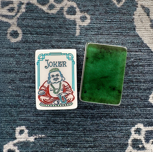 Set di Tessere Mahjong Americano con Tappetino Verde Winslow 1920 in Acrilico, Set di Tessere Mahjong con Tappetino, Intrattenimento per Adulti, Regali da Casinò, <span class=keywords><strong>Gioco</strong></span> degli Scacchi - Product Image 3