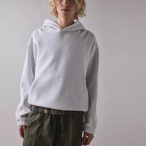 Sweats à capuche oversize en crochet pour hommes, automne 2025, personnalisés, respirants, 100% coton, impression personnalisée de votre logo de marque, polaire - Product Image 1