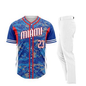 Conjunto de ropa deportiva de béisbol y softbol para adultos, camiseta transpirable, pantalones con cuentas y estampado sublimado, uniformes suaves y cómodos - Product Image 4