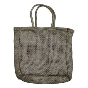 Sac fourre-tout pliable en coton et jute avec logo personnalisé Nouveau design Sac à main unisexe réutilisable avec doublure en toile Deux seaux imprimés pour cadeau de voyage - Product Image 3