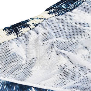 กางเกงว่ายน้ำผ้าฝ้าย100% ของผู้ชายกางเกงขาสั้นพิมพ์ซับลิเมชันชุดใส่เดินชายหาดสไตล์เรียบง่ายเอวสูง - Product Image 6