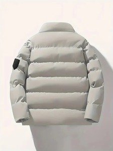 Veste pour hommes avec étiquette personnalisée veste américaine noire/manteau épais en coton détachable fabriqué par le Pakistan - Product Image 2