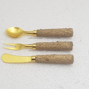 Vaisselle occidentale Cuillère colorée Couteau Fourchette Set Couverts en acier inoxydable Couverts en or Taille personnalisée Vaisselle Vaisselle - Product Image 4