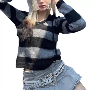 เสื้อฮู้ดถักโอเวอร์ไซส์สำหรับผู้หญิงเสื้อฮู้ดและเสื้อกันหนาวแบบสวมหัวเสื้อมีฮู้ดแนววินเทจมีน้ำหนักเบา - Product Image 4