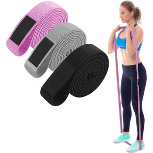 Bandas de Yoga de resistencia a la cadera de neopreno personalizadas Banda de círculo de cadera elástica de seguridad para fitness Banda de anillo sublimada de tela antideslizante - Product Image 4