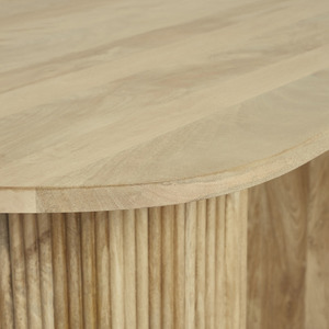 โต๊ะรับประทานอาหารไม้สไตล์อเมริกันทันสมัยเฟอร์นิเจอร์ทรงวงรีสำหรับวิลล่าและโรงแรม - Product Image 5