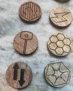 Fichas Decorativas de Madera Maciza Hechas a Mano, Diseños Personalizados, Acacia, Mango, Nogal, Hexagonales, Artesanías de Madera con Láser, Cajas de Madera, Letreros de Pared - Product Image 3