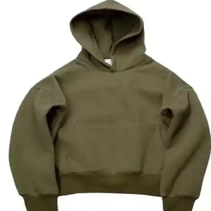 Sudaderas con capucha de poliéster con hombros caídos, sudaderas con capucha térmicas superiores de gran tamaño, sudaderas con capucha de precio al por mayor - Product Image 5