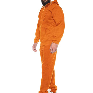 Chándales para hombre, traje con capucha y cremallera de 2 piezas para hombre, ropa deportiva informal para hombre, conjunto de dos piezas, chaqueta, pantalones, conjunto de chándal - Product Image 2