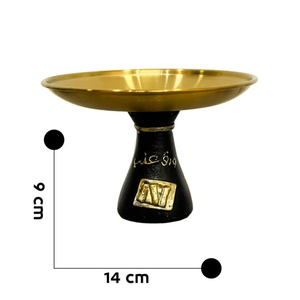 Stylish Antique Metal Wood Handmade <b>Cake</b> Serving Stand Round Shape with Hammered Design Stainless Steel Top Unique <b>Cake</b> <b>Tools</b> - Product Image 5