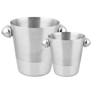 Seau à vin en acier inoxydable avec nouveau bouton - Product Image 2