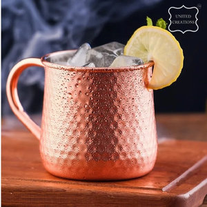 Taza de cobre al por mayor, tazas de metal sólido de alto estándar, taza de mula de Moscú al por mayor, la mejor taza de metal - Product Image 2