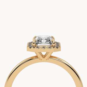 Bague de fiançailles Devon - Bague en or 14 carats avec diamant cultivé en laboratoire pour femmes - Product Image 5