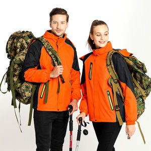 Chaquetas de exterior de talla grande impermeables de alta calidad para invierno, rayas reflectantes transpirables, diseño de retazos resistentes al frío - Product Image 2