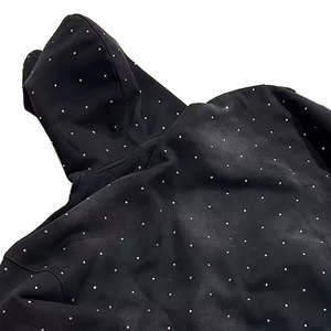 Alta calidad invierno térmico 100% algodón Streetwear ecológico de gran tamaño personalizado Unisex Puff impresión Ácido lavado diamantes de imitación - Product Image 3