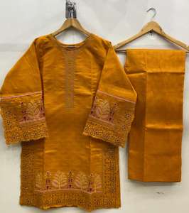 Alta calidad 2 piezas de algodón señoras corto Kurtis ODM nueva colección de diseñador de encaje estilos casuales de talla grande para mujeres musulmanas - Product Image 2