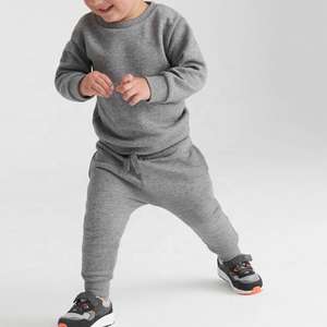 Vente en gros de survêtements d'hiver pour bébés garçons pour enfants, deux pièces sweat-shirt et pantalon en coton et polyester respirant - Product Image 2