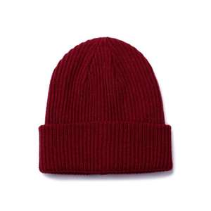 High Quality 100% <b>Wool</b> Jacquard <b>Beanie</b> with 3D Embroidery Solid Color Casual Style Breathable & Waterproof Unisex Adults - Product Image 4