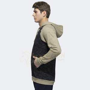 Ropa deportiva de invierno de alta calidad para hombre, Sudadera con capucha de lana de diseño sólido, cierre de cremallera, logotipo personalizado, tela suave en relieve, tamaños al por mayor - Product Image 2
