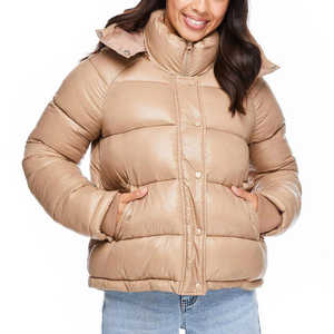 Chaqueta Acolchada de Burbujas para Mujer, Abrigo de Invierno Ligero, Impermeable, con Capucha, Diseñado para Viajes, Trabajo y Uso Diario - Product Image 4