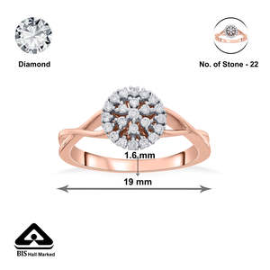 แหวนเพชรแฟชั่นทรงสว่างสดใส - Product Image 6