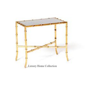 Table d'appoint de couleur dorée, design simple, légère avec dessus en marbre, design unique, table d'angle métallique robuste - Product Image 4