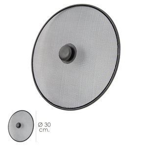Coperchio anti-schizzi per padella in acciaio inossidabile, 30 cm, nero. - Product Image 1