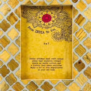 Cadre photo bleu bébé 15x21 cm Cadre photo en bois fait à la main Table murale en bois massif - Product Image 4