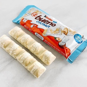 Venta al por mayor Kinder Bueno Bar chocolate blanco con coco 39g Venta caliente al por mayor dulces de caramelo precio de fábrica mejor calidad a granel - Product Image 1
