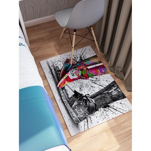 Alfombra Personalizada con Estampado de Graffiti Love para Sala de Estar, Dormitorio, Alfombra Suave No Tejida - Product Image 2