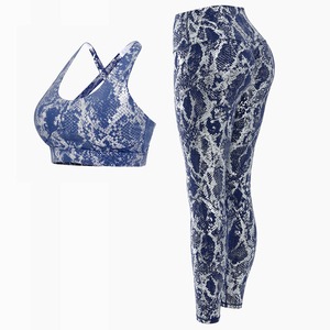 Conjunto Deportivo de Yoga de 3 Piezas para Mujer Talla Grande, Top Corto, Brasier, Leggings, Sin Costuras, Alta Calidad, 100% Algodón - Product Image 5