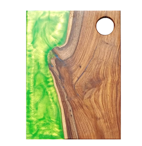 Tabla de cortar de madera y resina Tabla de cortar de resina ecológica Tabla de cortar de resina azul popular - Product Image 4