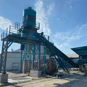 Ready Mix 30 M3/h Stationary <b>Concrete</b> Batching Plant <b>Pump</b> with Essential Components Including PLC Gearbox and Bearing Engine - Product Image 1