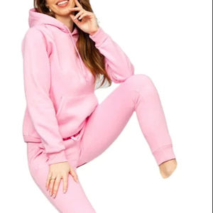 Chándales de punto de alta calidad para mujer, chándales informales con estampado liso para invierno, tejido de alta calidad para invierno - Product Image 1