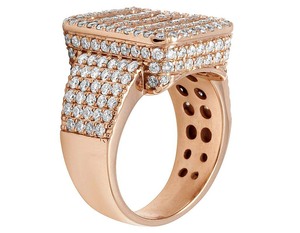 925 Sterling Silver Iced Out VVS Moissanite Baguette Diamant Hommes Hip Hop Anneau Pour Hommes Bijoux De Mode - Product Image 5