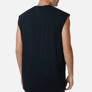 Chaleco Pesado para Hombre, 100% Algodón, Diseño Personalizado de Alta Calidad, Camiseta sin Mangas Casual de Gran Tamaño para Hombre - Product Image 2