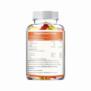 <span class=keywords><strong>C</strong></span> vitamini + çinko Gummies 60 paket özelleştirilmiş ambalaj ile farklı tatlar mevcuttur - Product Image 2