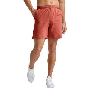 Pantalones cortos de cintura elástica de verano para hombre, estilo de calle, Color sólido con bolsillo, ropa de hombre, ropa deportiva transpirable de algodón corto 2025 - Product Image 1