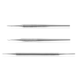 En acier inoxydable sur mesure Podologie Tête Noirs Fichier Taille personnalisée Forme Extrémité Droite Simple Extrémité Conçu Noirs Fichier - Product Image 1