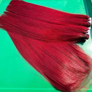 Nouvelle tendance, meilleure qualité cuticule grossière costume paquet de cheveux 99J couleur fournisseur Vietnam Double dessiné cheveux humains droits os cheveux, - Product Image 5