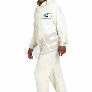 Venta al por mayor nueva calidad Plain Solid Mens chándales logotipo personalizado Sudadera con capucha y Joggers de dos piezas de entrenamiento ropa deportiva Slim Fit - Product Image 6