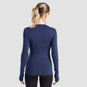Tissu tricoté de compression à manches longues Prime Navy, produit de qualité supérieure - Product Image 2