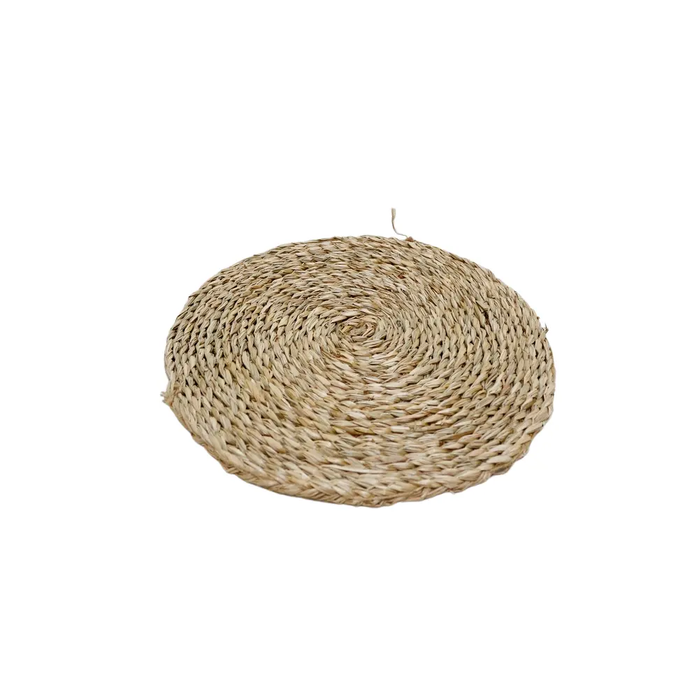 Groothandel Natuurlijke Ronde Geweven Placemats Rieten Zeegras Placemat Rotan Placemats Voor Living Home Decor